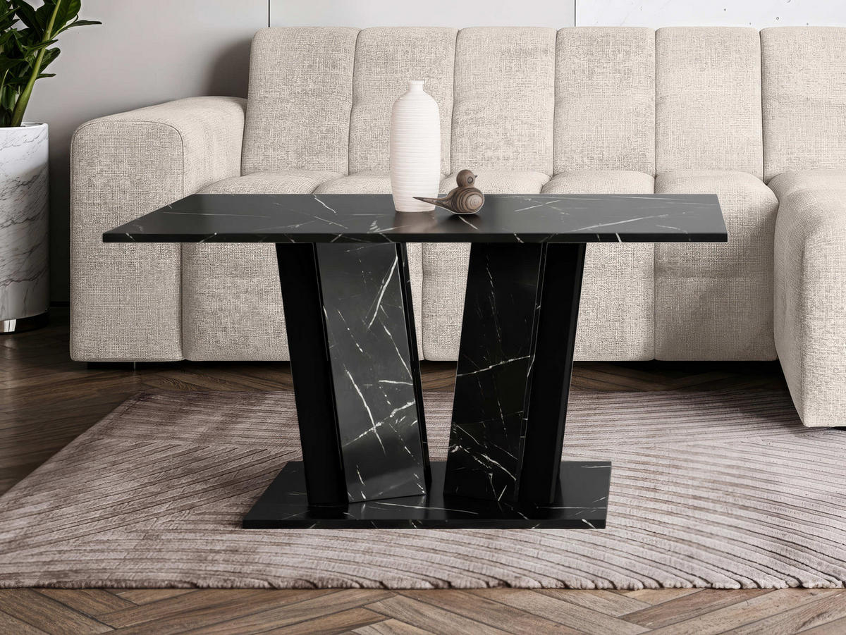 COUCHTISCH Doha II - Schwarz, Holzwerkstoff (60/100/55cm) - MIRJAN24