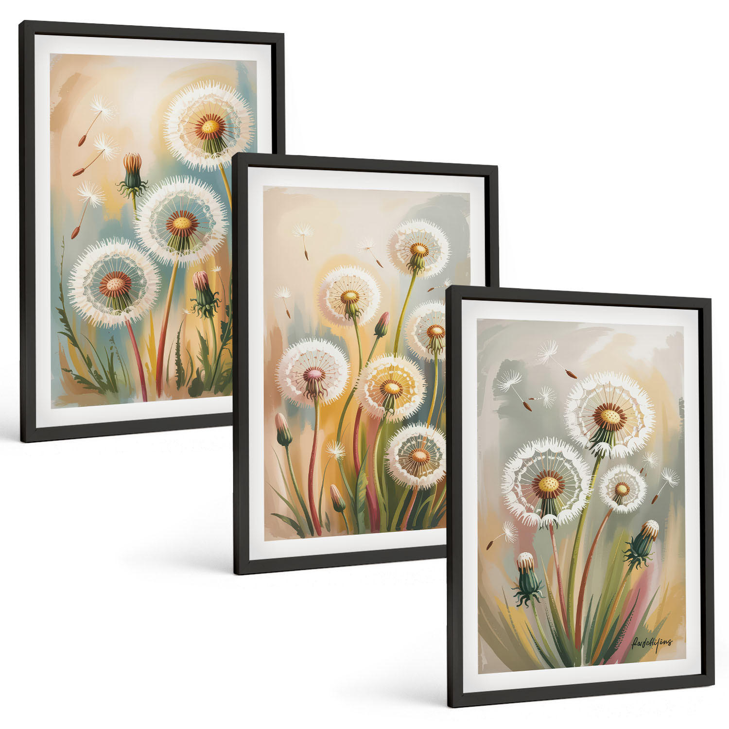 Tulup Bilder Schwarz 40x60 cm