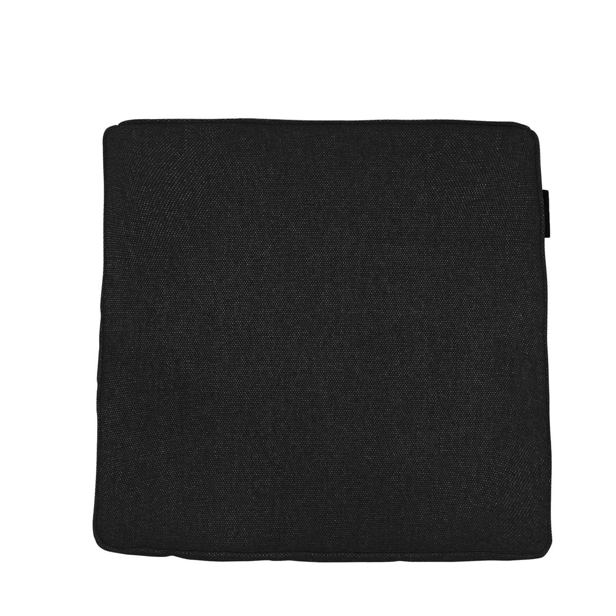 SITZKISSEN Canvas 40/40 cm 4er-Set - Schwarz, Textil (40/7/40cm) - Madison