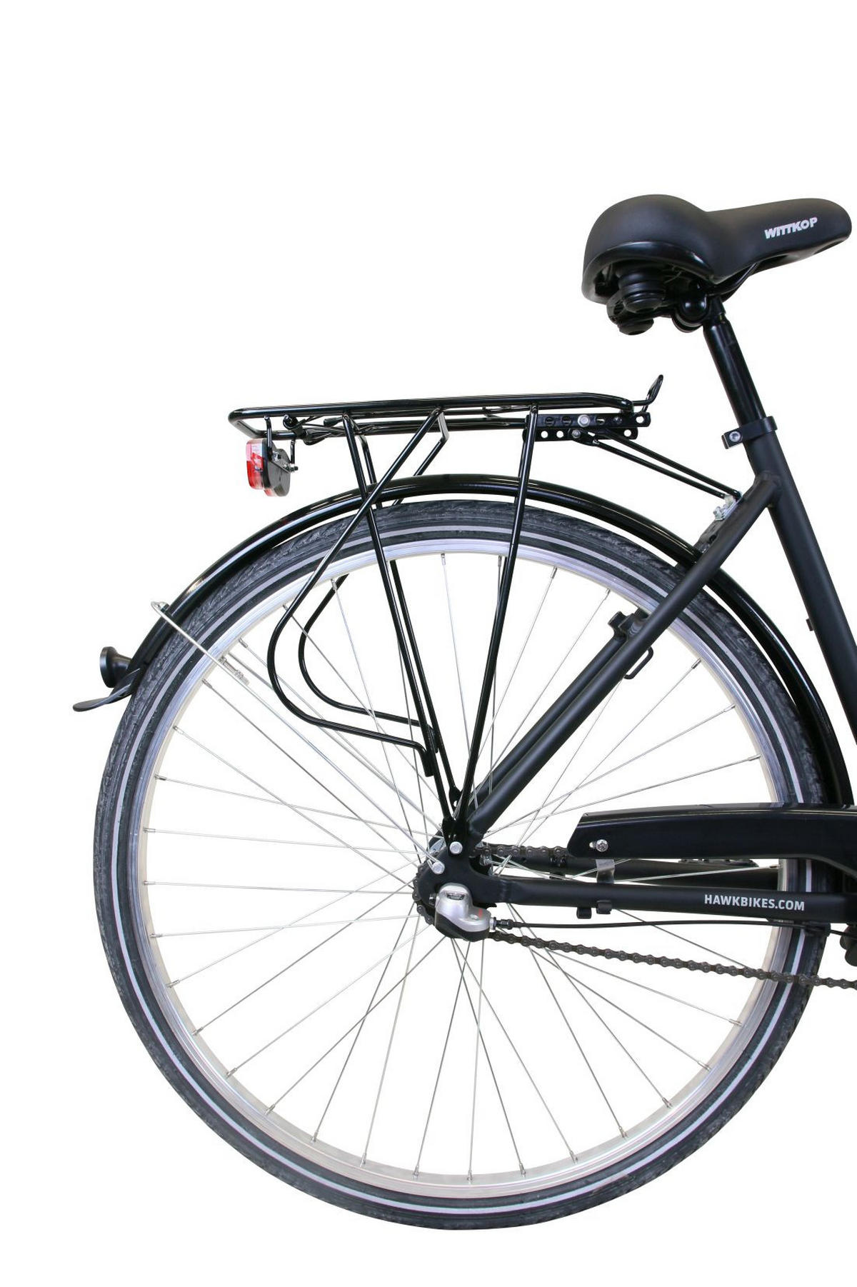 CITYBIKE Citytrek Lady Premium Black 3 Gnag 28 Zoll Größe: 48cm - Schwarz, Metall (48cm) - Hawk Bikes