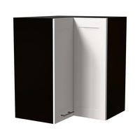 ECKHÄNGESCHRANK Oslo W12/60 Schwarz / Weiß Matt 60 / 60 / 72cm - Schwarz/Weiß, Holz/Holzwerkstoff (60/72/60cm) - Feldmann-Wohnen