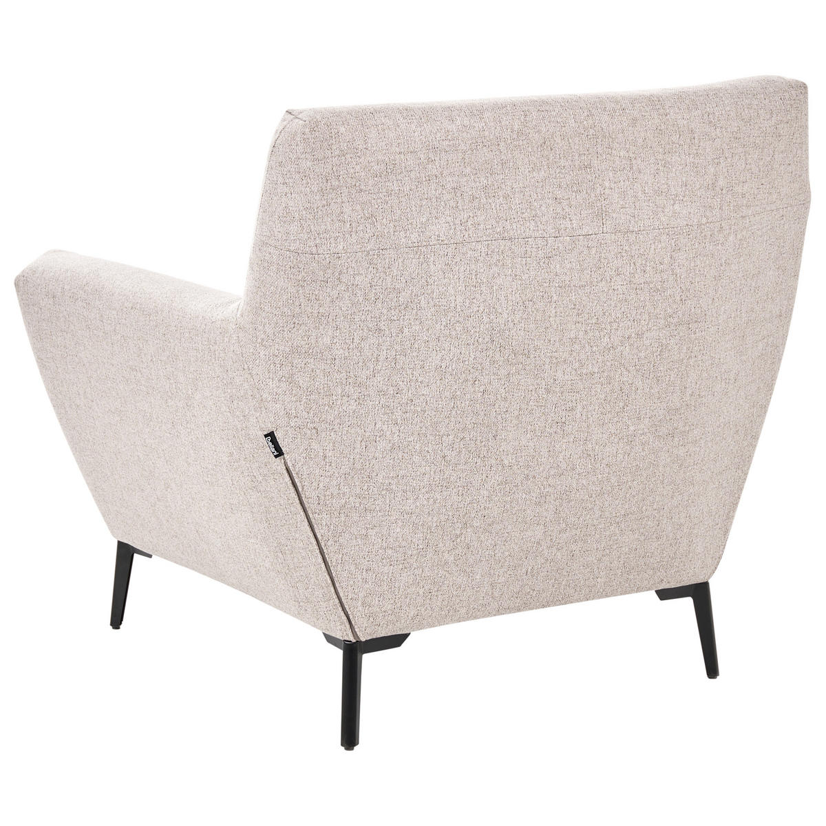 SESSEL Stoff Beige Lakene - Beige, Textil (94/88/88cm) - Beliani