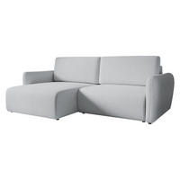 ECKSOFA Goya Slim - Silberfarben/Schwarz, Holz/Kunststoff (234/140cm) - MIRJAN24