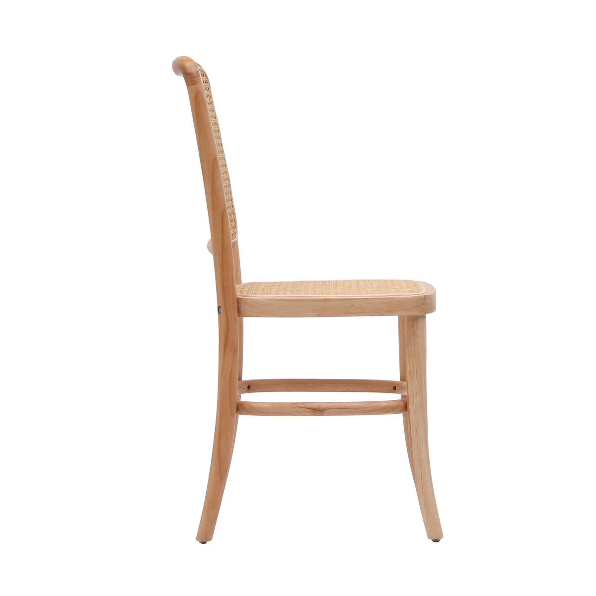 STUHL 2er-Set Rattan Braun - Braun, Holz (44/90/46cm) - Nordlys