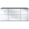SIDEBOARD Rova Weiß Hochglanz - Weiß Hochglanz, Holzwerkstoff (166.5/75.5/35cm) - Vladon