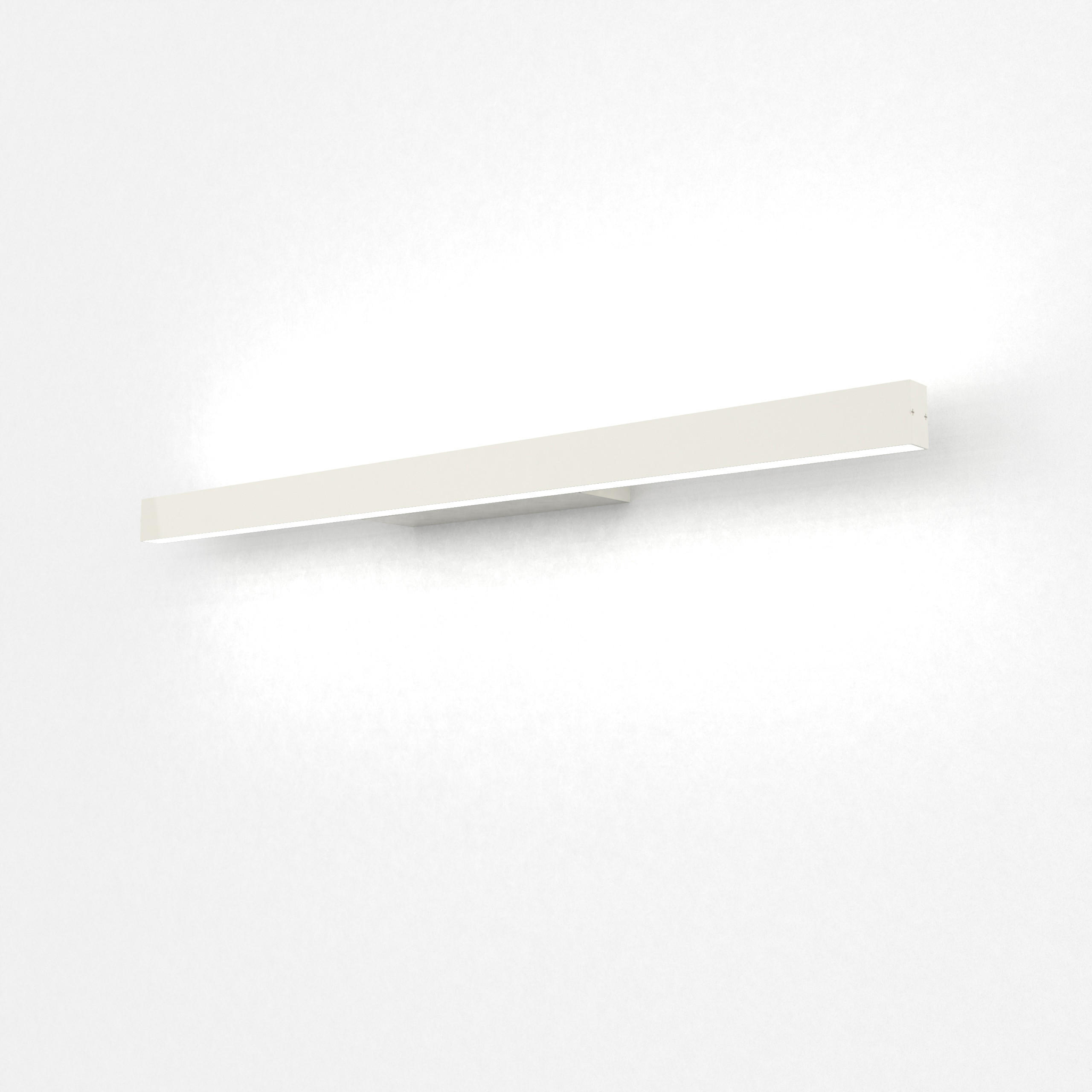 LED-WANDLEUCHTE - Weiß Hochglanz, Metall (60/3.1/7cm) - Lumicom