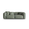 SOFA modular Martina aus strukturiertem Stoff moosgrün 3 Sitzplätze - Salbeigrün, Textil (106/75/240cm) - Micadoni