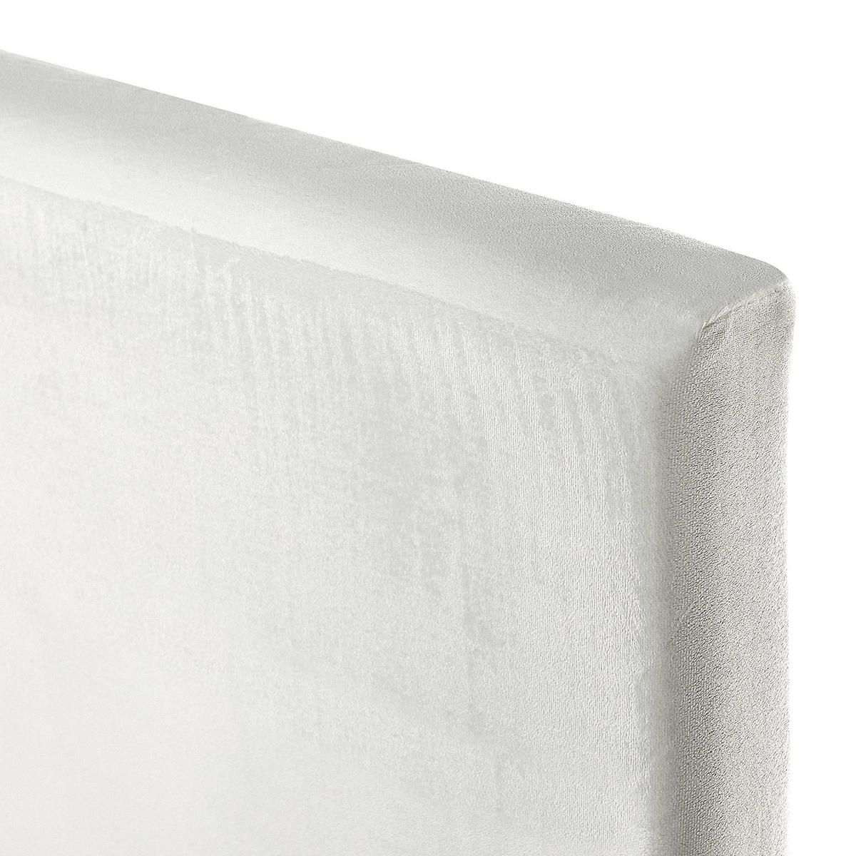 PAT TAPIȚAT 160/200cm alb Fitou - alb, material textil (160/200cm) - Beliani