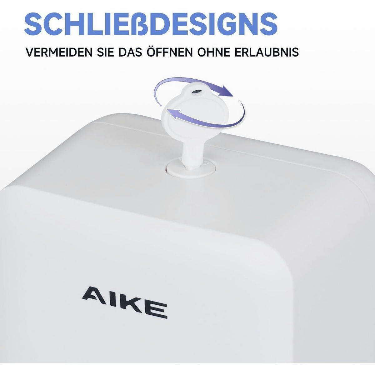 SEIFENSPENDER Wandmontage Ohne Bohren 800ML Weiß - Weiß, Kunststoff (10.6/25.9/12.7cm)