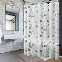DUSCHVORHANG Einlage schimmelresistent antibakteriell mit Haken und Schlaufen - Multicolor, Textil (200/200cm) - MCBOSON