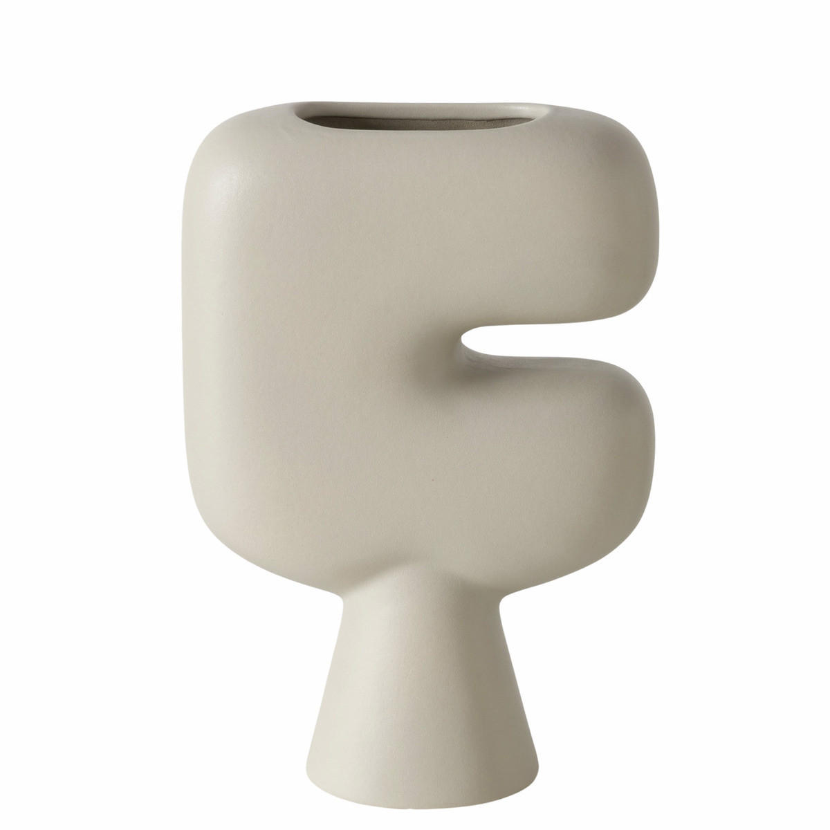 VASE Ton matt Pasu 23 cm - Beige, Keramik (22.8cm) - Boltze Home