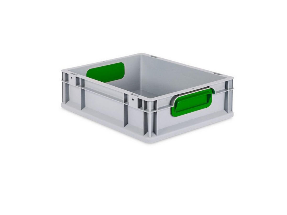 EUROBOX 16x Nextgen Color 12x30x40cm 11 Liter Griffe Grün Geschlossen - Grün, Kunststoff (30/12/40cm) - PROREGAL