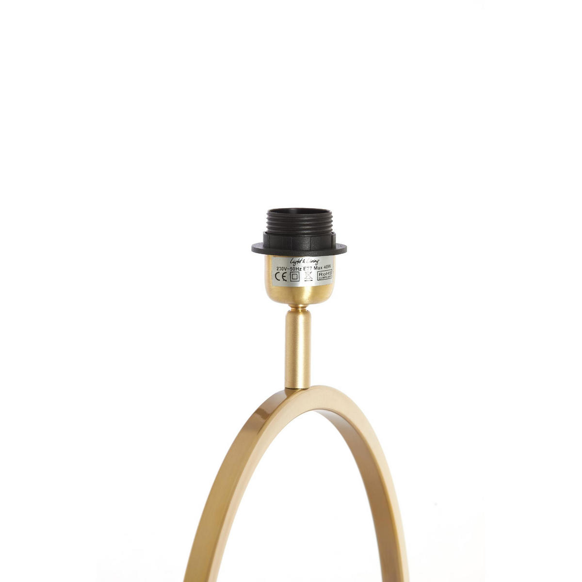 LAMPENFUSS Liva Gold 40/12.5/57 cm - Goldfarben, Metall (40/12.5/57cm) - Light & Living