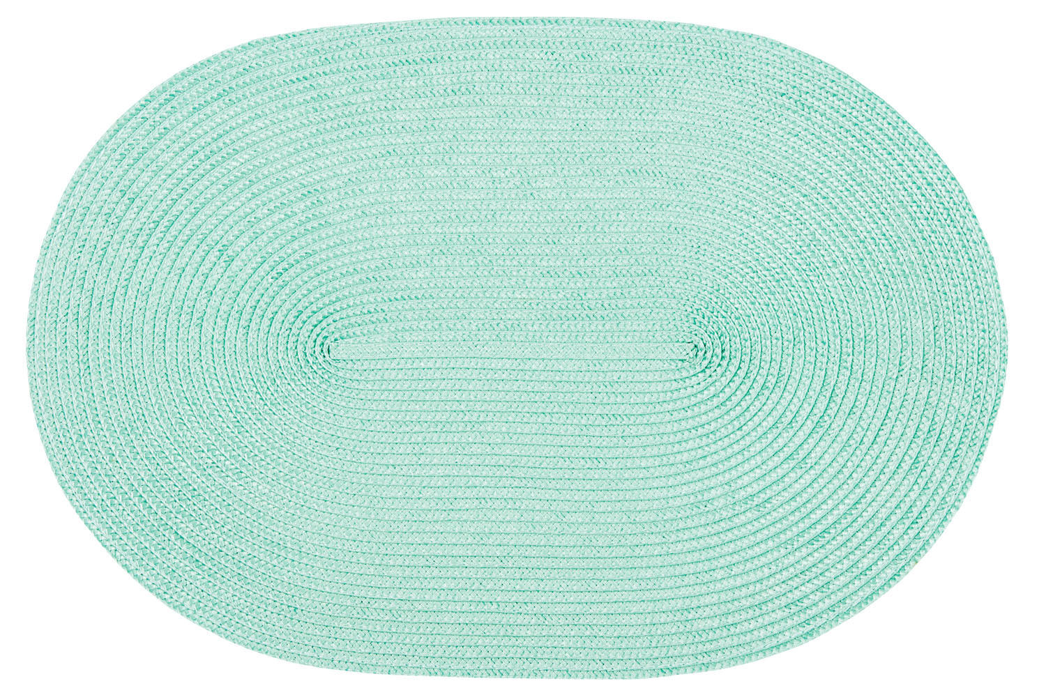 PLATZSET Polypro Mintgrün oval ca. 45x30 cm Platzdeckchen Tischset - Mintgrün, Kunststoff (30/45cm) - TiborTex