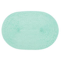 PLATZSET Polypro Mintgrün oval ca. 45x30 cm Platzdeckchen Tischset - Mintgrün, Kunststoff (30/45cm) - TiborTex