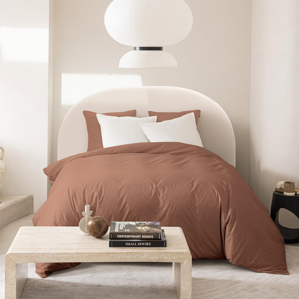 STOFFKOPFTEIL in Chenille-Doppelmond-Design, L150cm - Noussa - Ecru - Ecru, Textil (150/8/105cm) - Drawer