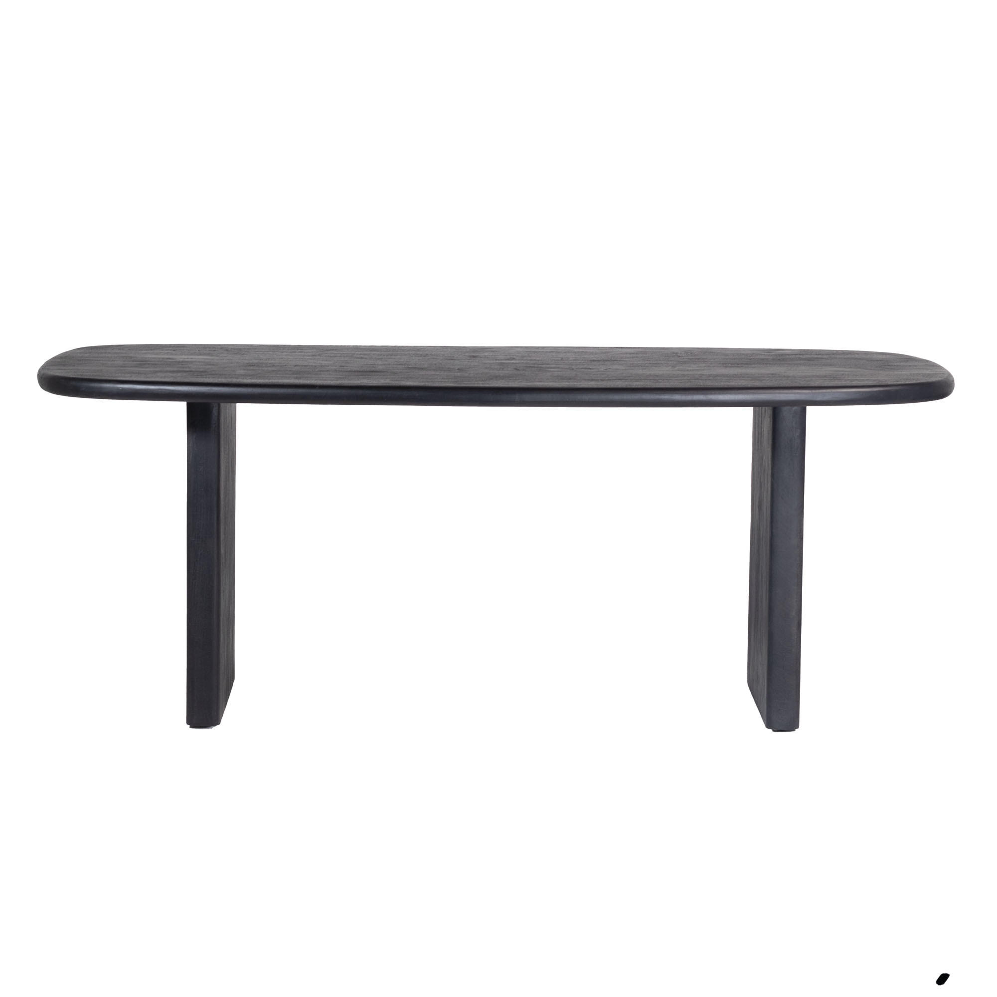 ESSTISCH oval aus Mangoholz 240cm, schwarz - Schwarz, Holz (240/100/77cm) - Giga Meubel