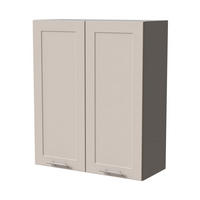 HÄNGESCHRANK Oslo W4/80 Grau / Kaschmir Matt 80 / 32,5 / 96cm - Kaschmir/Grau, Holz/Holzwerkstoff (80/96/32.5cm) - Feldmann-Wohnen