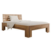 MASSIVHOLZBETT LUZERN 140/200 cm aus Wildeiche - Wildeiche/Braun, Holz (140/200cm) - MeinMassivholz