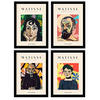 POSTER Set mit 4 Matisse Persona ästhetische A3 Rahmenlos - Klar, Papier (29.7/3cm) - Nacnic