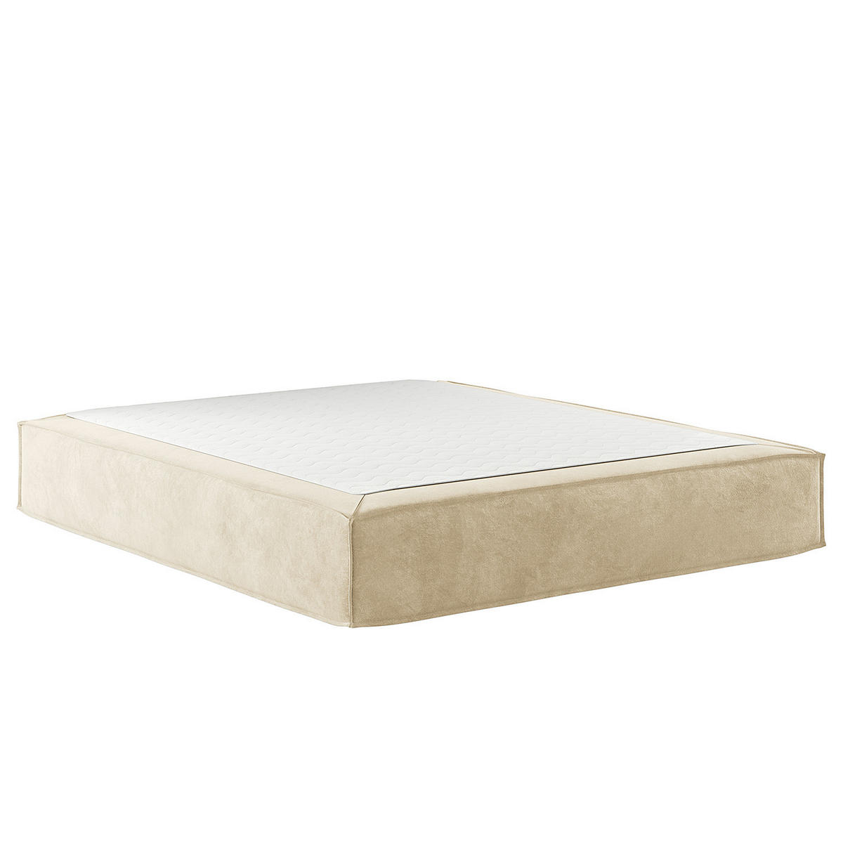 BOXSPRINGBETT - Premium - Beige, Textil (180/200cm) - home24
