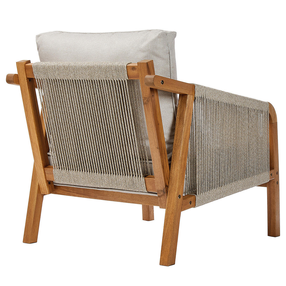 OUTDOOR-SESSEL Rope Island - Braun, Holzwerkstoff (80/69/70cm) - Butlers