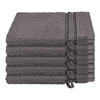 WASCHHANDSCHUHSET Milano - 5-teilig - 16 x 22 cm - Dunkelgrau - Dunkelgrau, Textil (16/22cm) - SCHIESSER