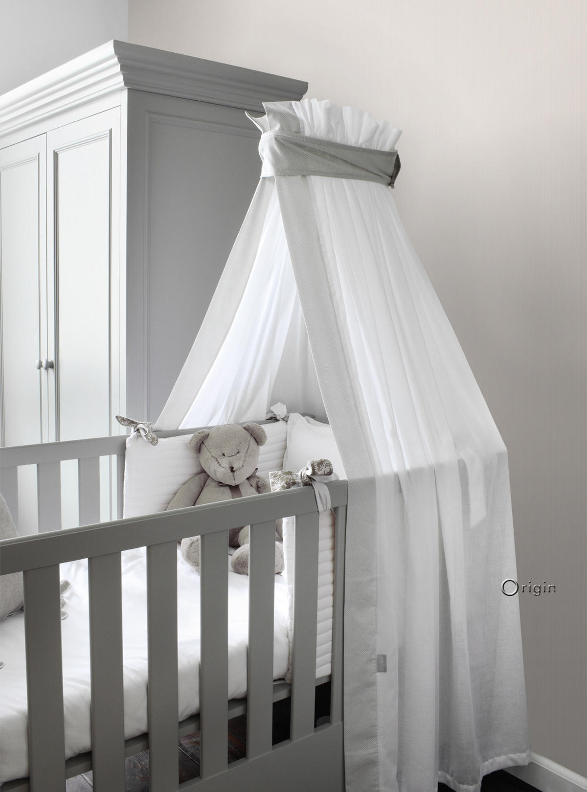 TAPETE feine Streifen 53 cm x 10.05 m - Grau, Papier (53/1000cm) - Origin Wallcoverings