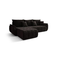 ECKSOFA Osaka - Dunkelgrau, Holzwerkstoff/Textil (280/185cm) - Fun Möbel