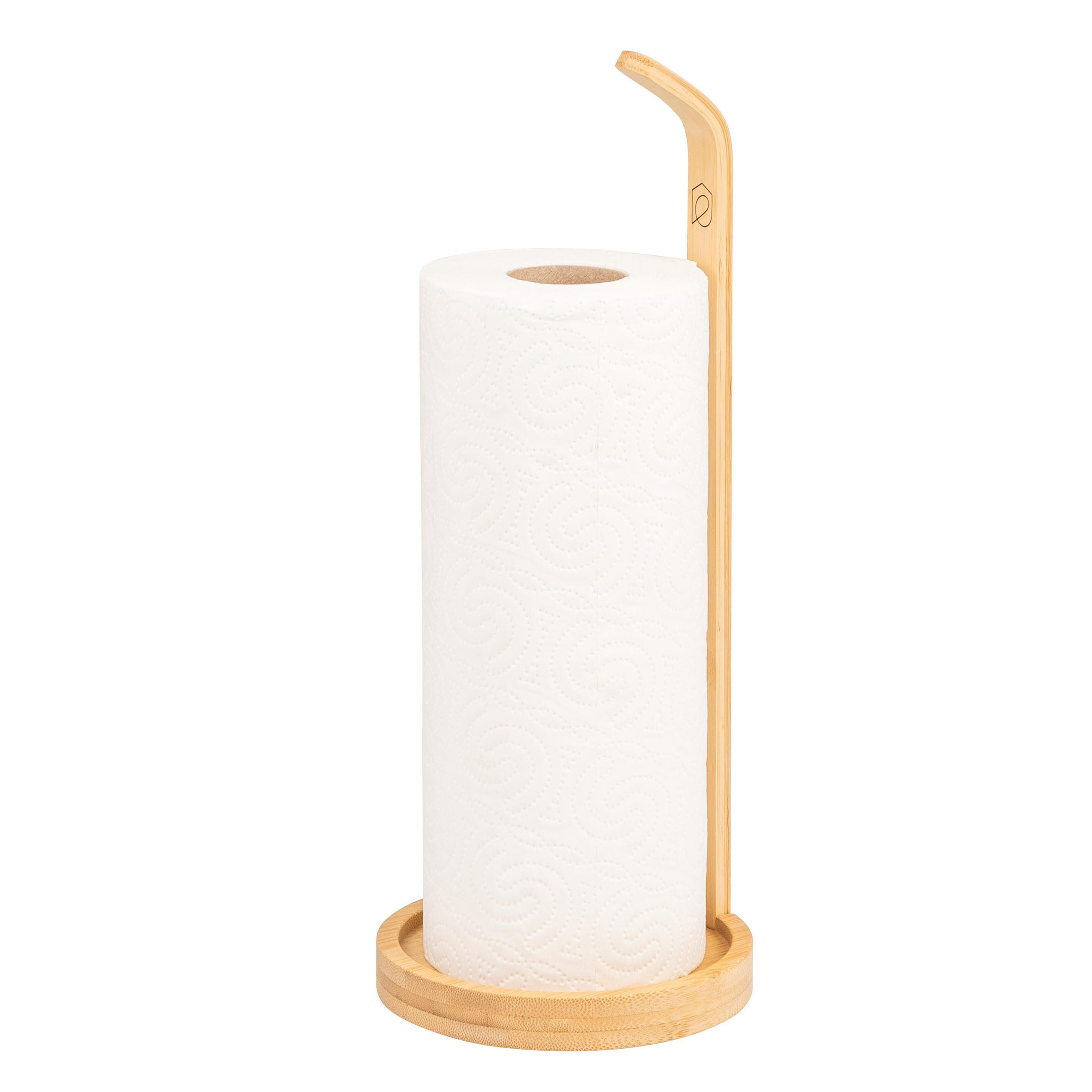 KÜCHENROLLENHALTER, Bambus - Braun, Holz (14/36.5/14cm) - eluno