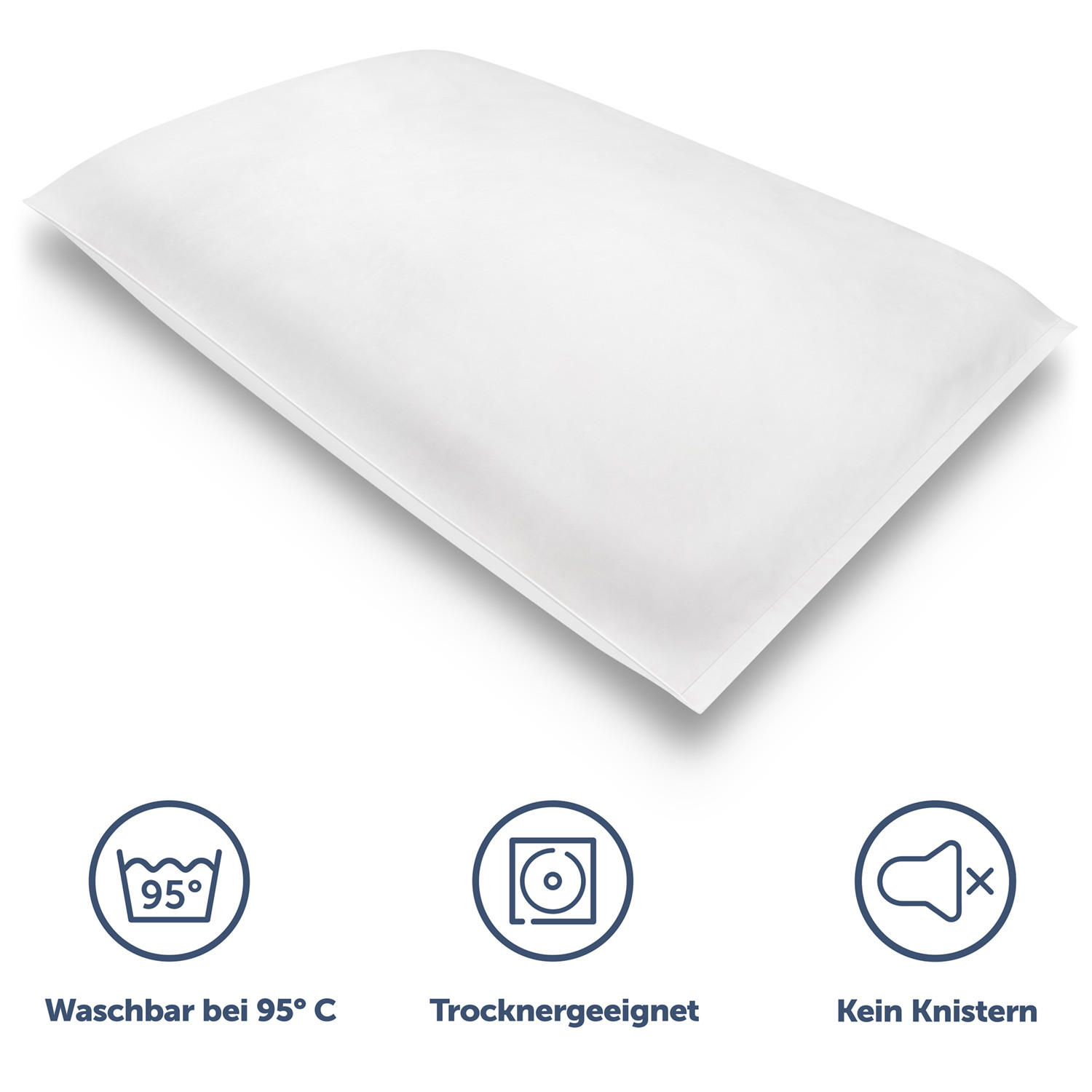 MILBENBEZUG-DECKE Ronja 100/135cm - Weiß, Textil (135/100cm) - Blumtal
