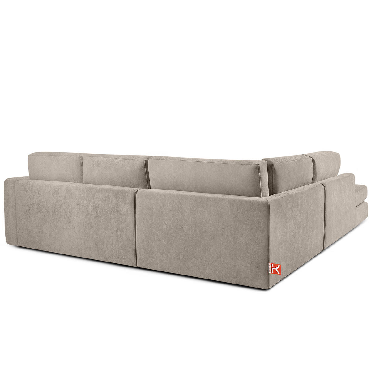 ECKSOFA links VERUS - Beige, Holz/Holzwerkstoff (297/248cm) - KONSIMO®