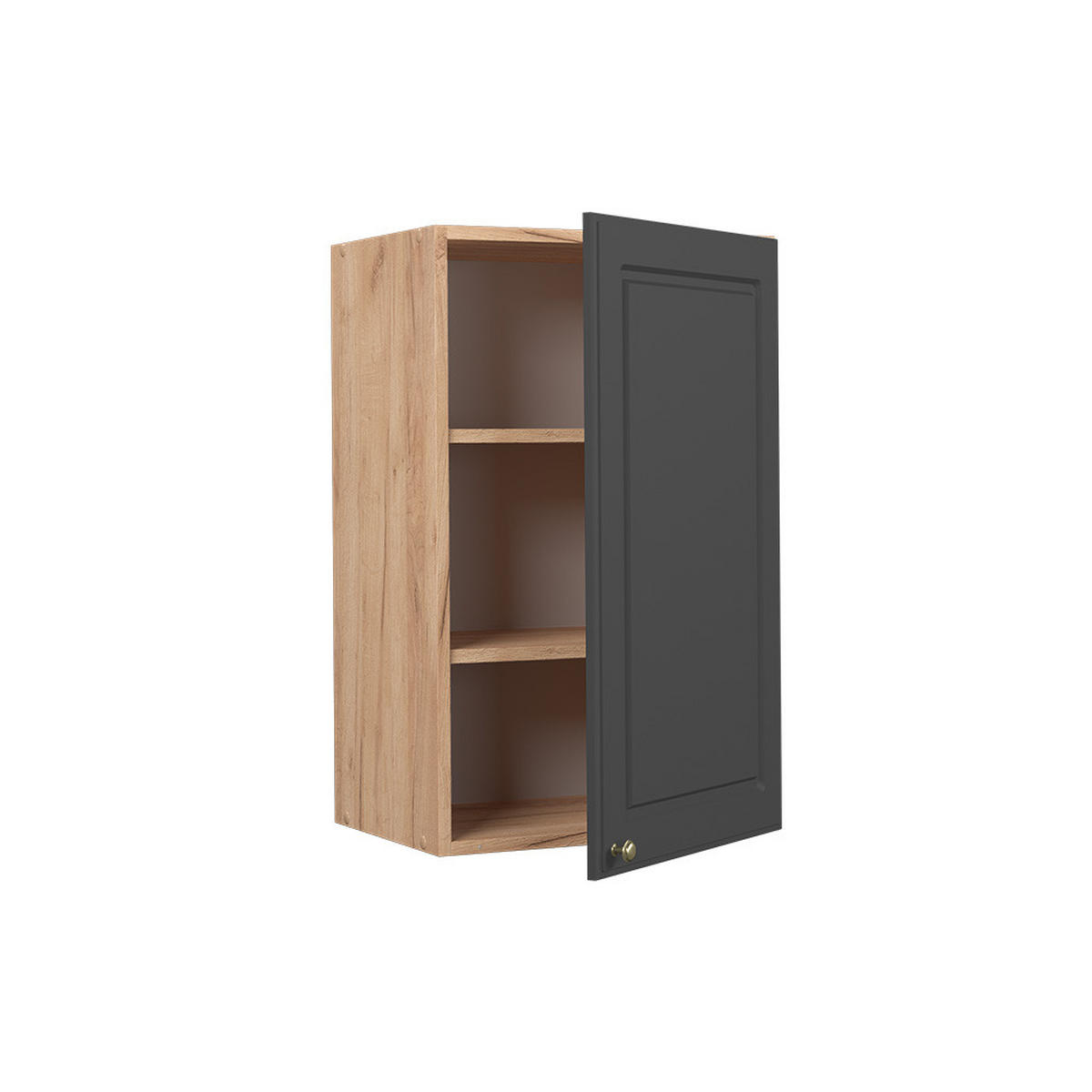 HÄNGESCHRANK Fame-Line Anthrazit-Gold 45 cm - Honigeiche/Anthrazit, Holzwerkstoff (45/72/34.1cm) - Vicco