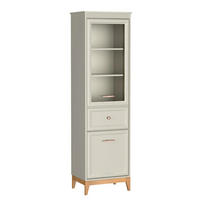 VITRINESCHRANK WINDSOR W-6 - Kaschmir, Holzwerkstoff (55/193/41cm) - Meblini