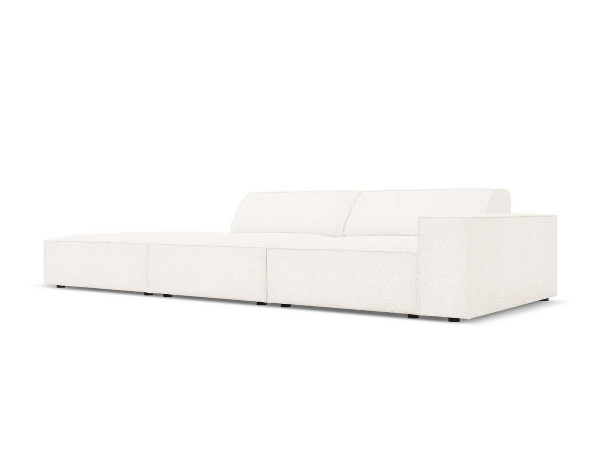 LINKES-SOFA Jodie aus Boucle beige 3 Sitzplätze - Beige, Textil (102/70/262cm) - Micadoni