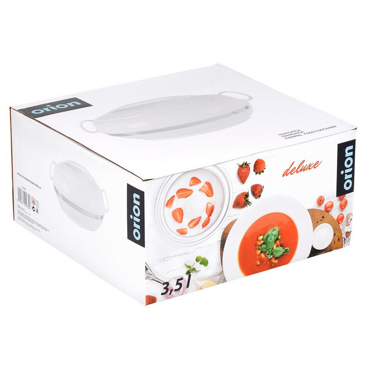 LUNCHTHERMOSKANNE Deluxe 3,5 l - Weiß, Kunststoff (30/15/30cm) - Orion 
