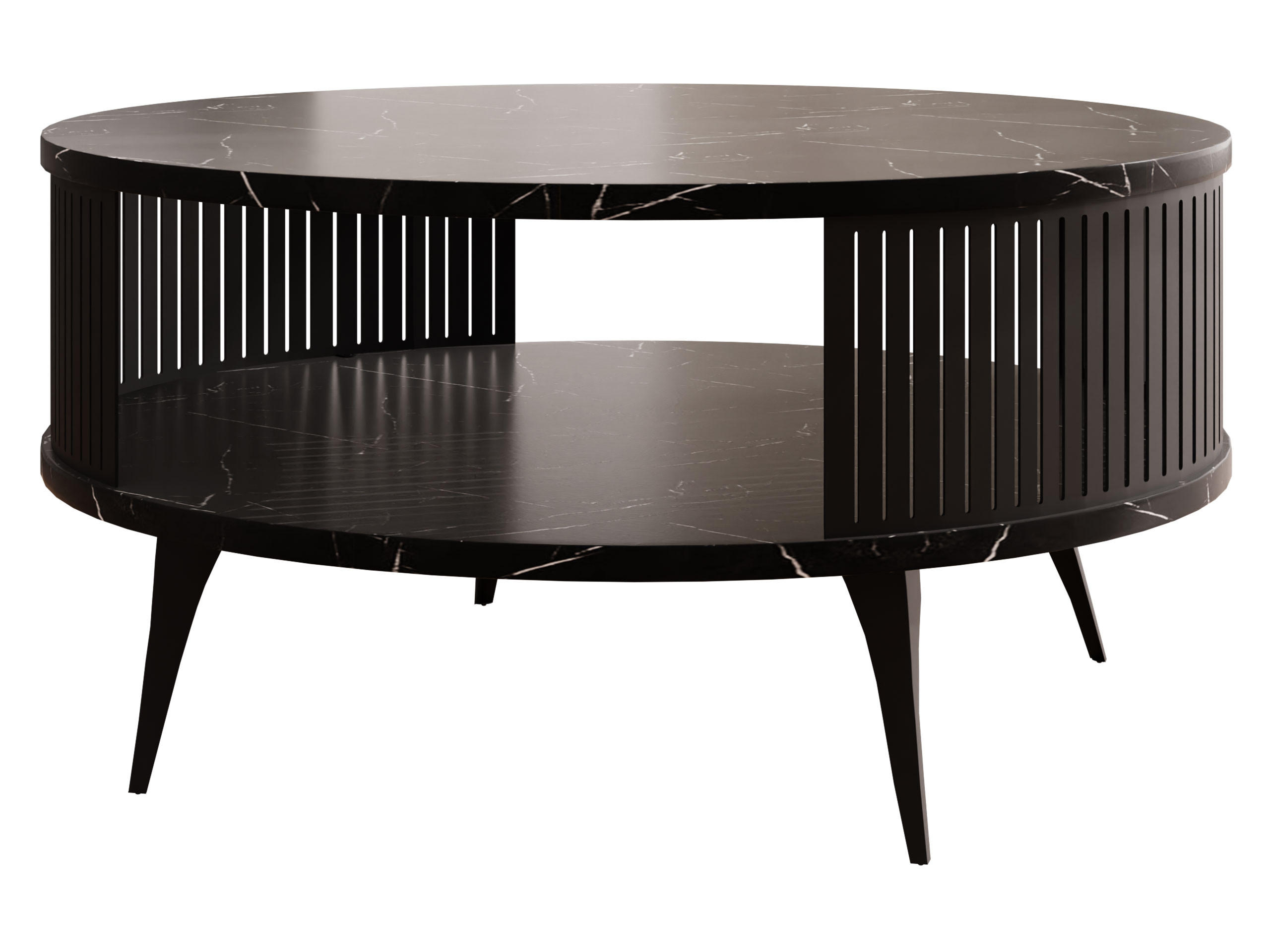 COUCHTISCH Roenni - Multicolor/Schwarz, Holzwerkstoff/Metall (75/75/30cm) - MIRJAN24