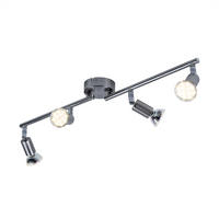 LED DECKENLEUCHTE Matrix Silber - Silberfarben, Metall (60/8/16.5cm) - Globo Lighting