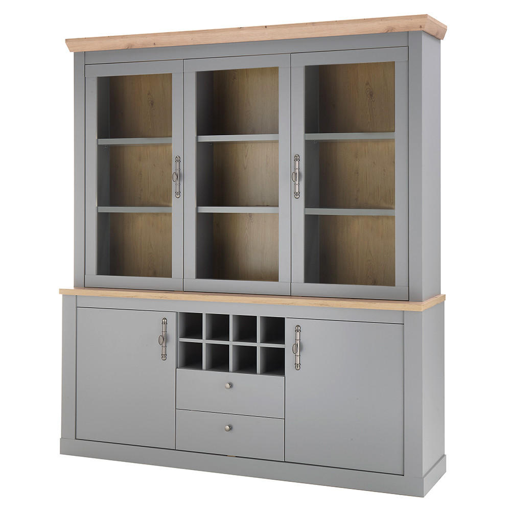 BUFFET Chatham-61 - Grau, Holzwerkstoff (184/205/44cm) - Lomado