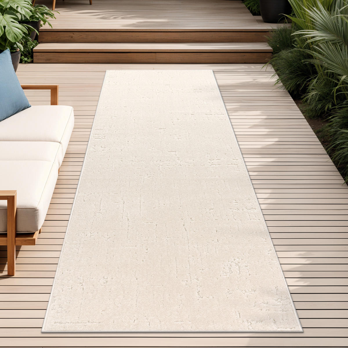 OUTDOORTEPPICH 80/250 cm Cotton 241 - Creme, Textil (80/250cm) - Paco Home
