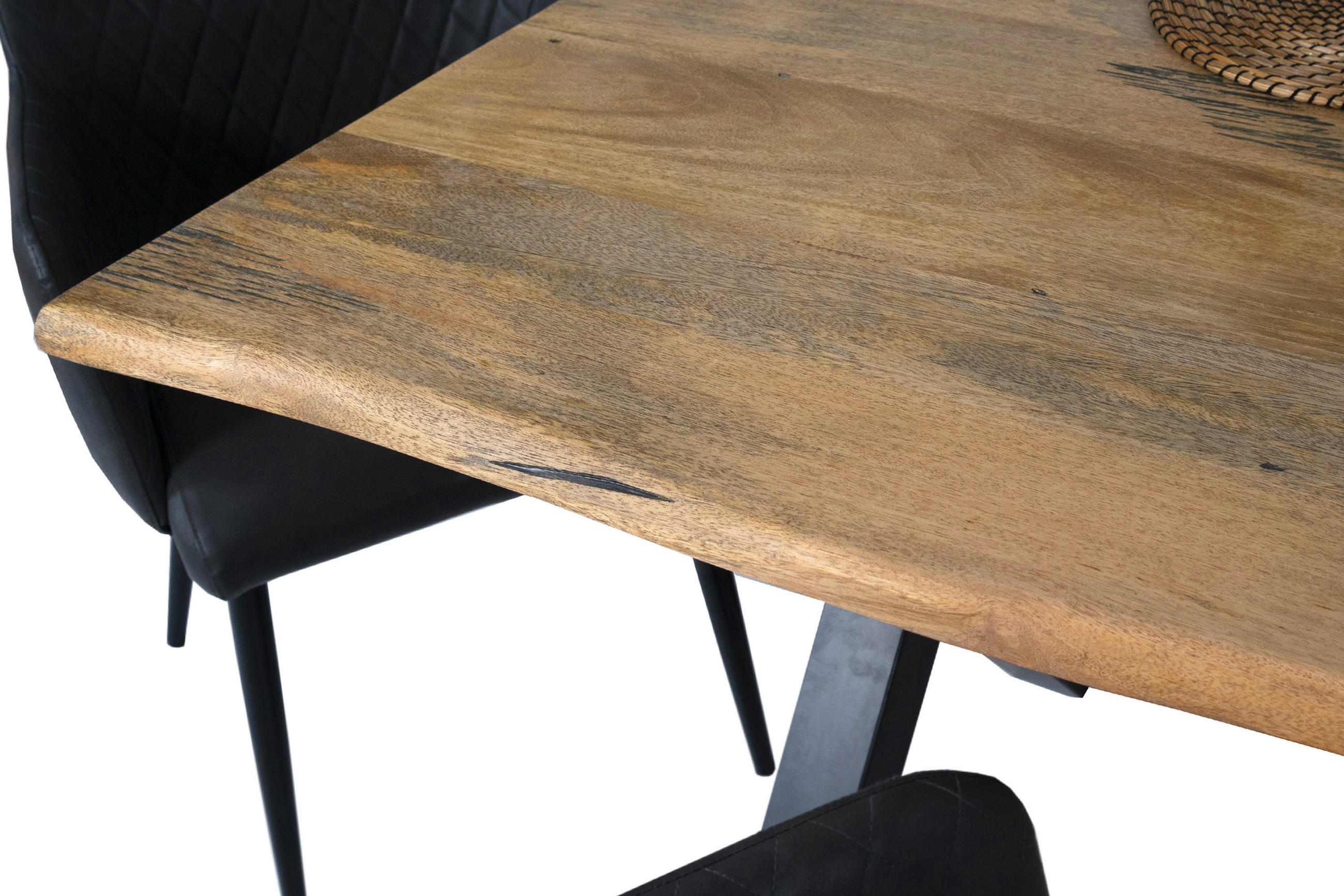 Thumbnail - SAM Esstisch, Beige, Holz, Echtholz,Mangoholz, Rechteckig,Quadratisch, X-Form, 220x77x100 cm, Esszimmer, Tische, Esstisc...