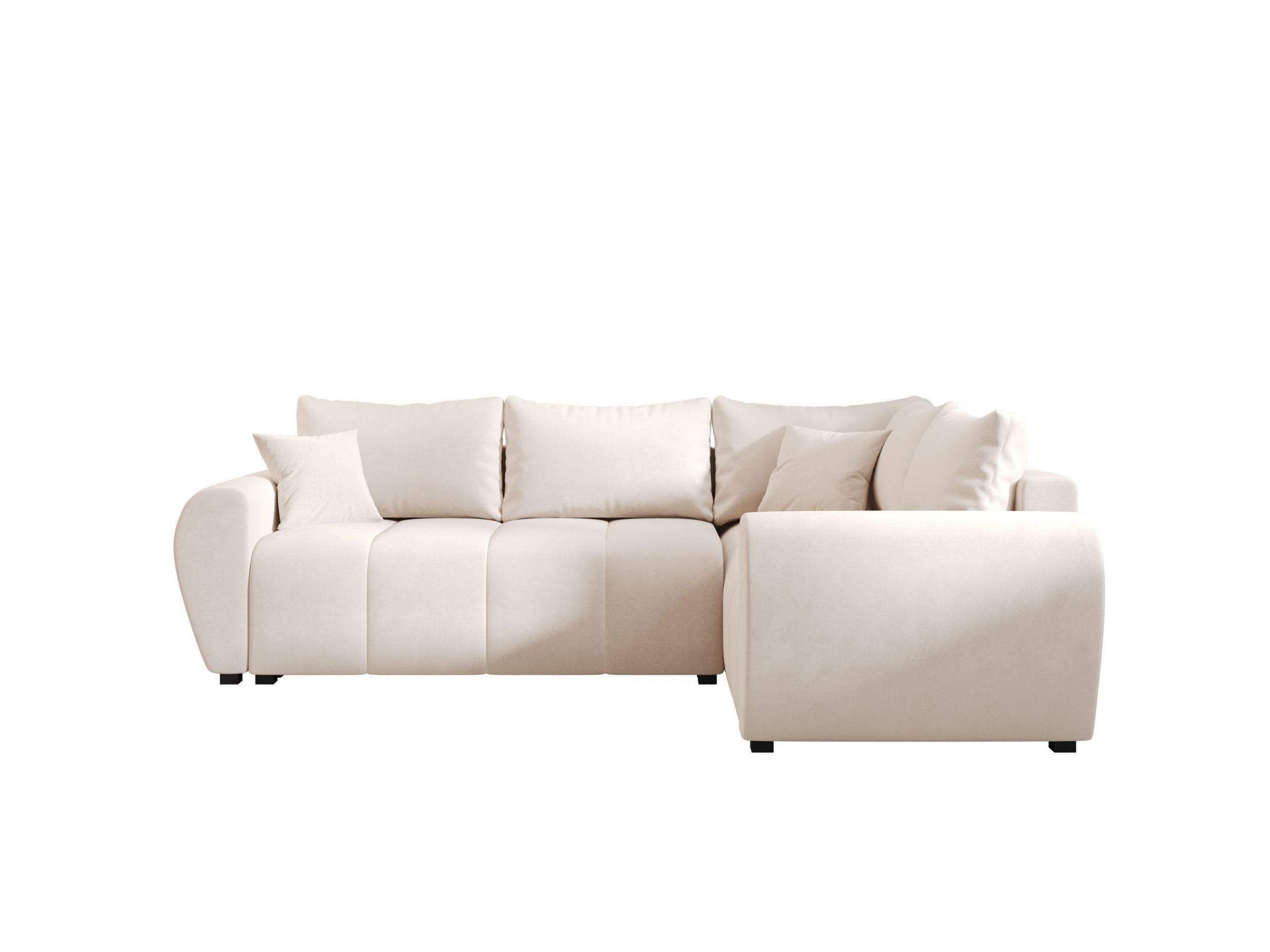 ECKSOFA MOLISA L PLUS Itaka 16 Rechts mit Schlaffunktion - Beige, Textil (235/175cm) - Bedante