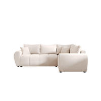 ECKSOFA MOLISA L PLUS Itaka 16 Rechts mit Schlaffunktion - Beige, Textil (235/175cm) - Bedante