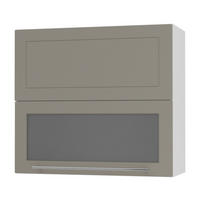 KÜCHENHÄNGESCHRANK Kvantum W8BS/80 Beige Matt / Weiß Matt 80 / 32,5 / 72cm - Beige/Weiß, Holz/Holzwerkstoff (80/72/32.5cm) - Feldmann-Wohnen