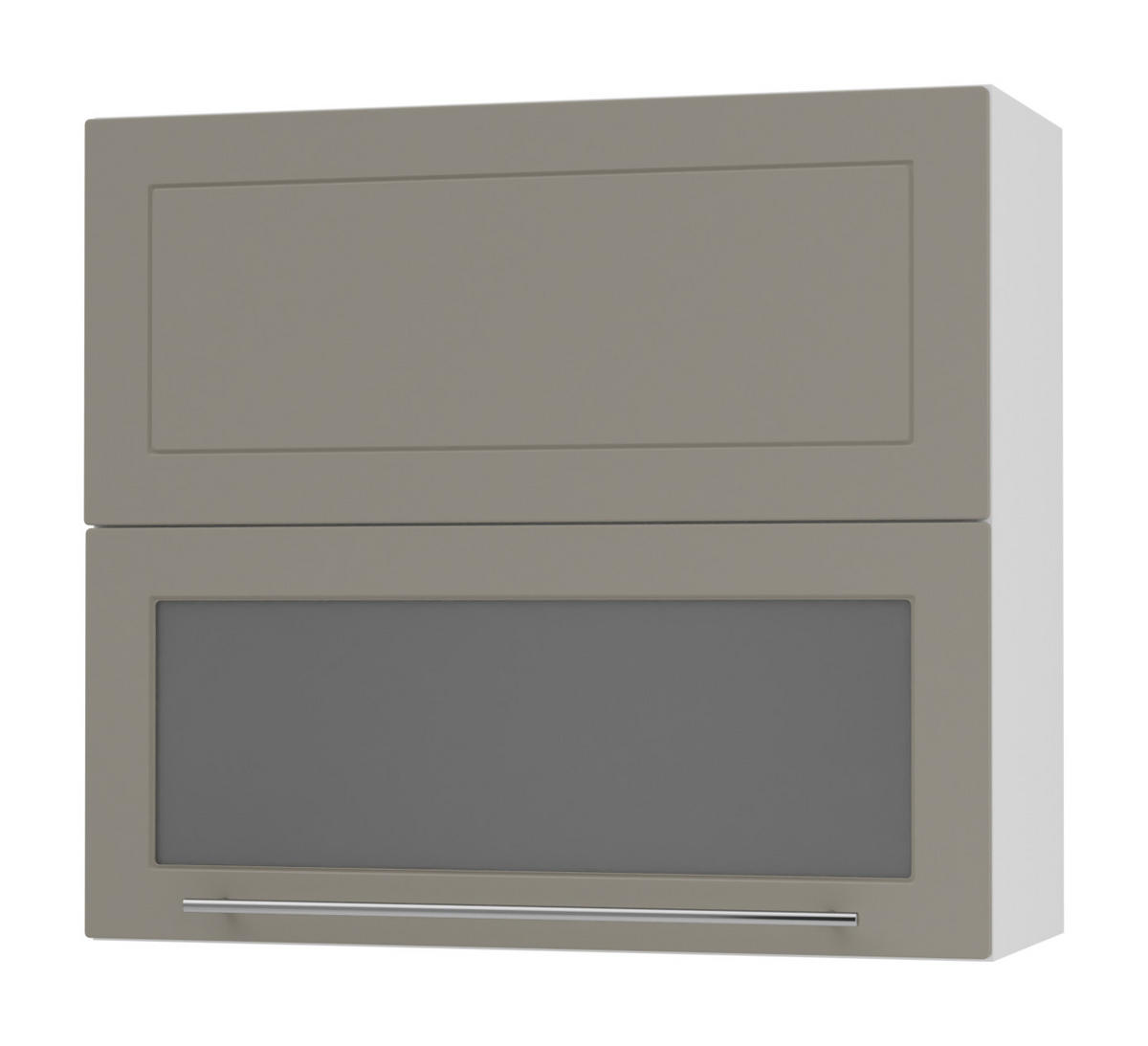 KÜCHENHÄNGESCHRANK Kvantum W8BS/80 Beige Matt / Weiß Matt 80 / 32,5 / 72cm - Beige/Weiß, Holz/Holzwerkstoff (80/72/32.5cm) - Feldmann-Wohnen