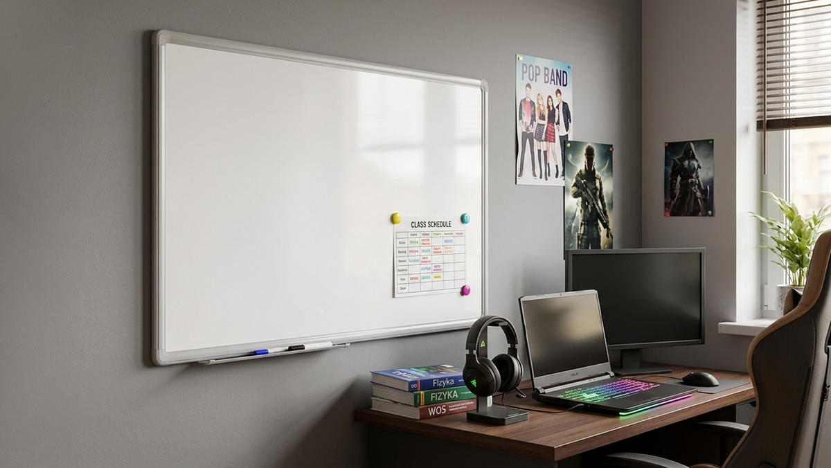 WHITEBOARD Magnetisch 80x50cm - PREMIUM EXPO Alurahmen - Weiß, Metall (80/50/1.6cm) - ALLboards