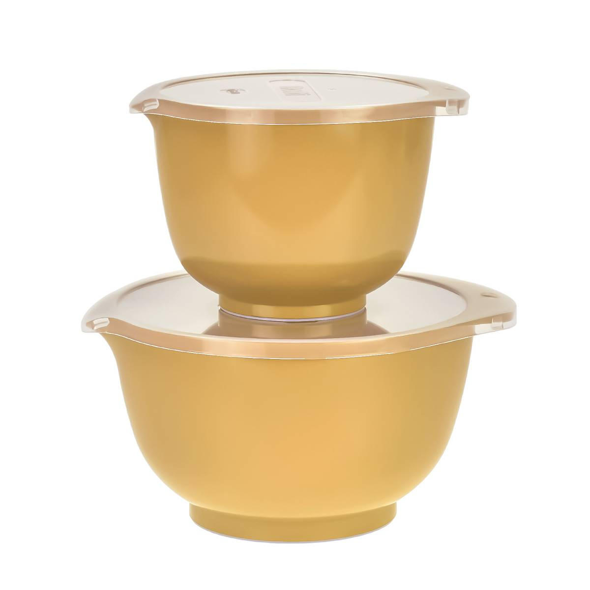 RÜHRSCHÜSSEL-SET Margrethe New gelb (2tlg) - Gelb, Kunststoff (21/15cm) - Rosti
