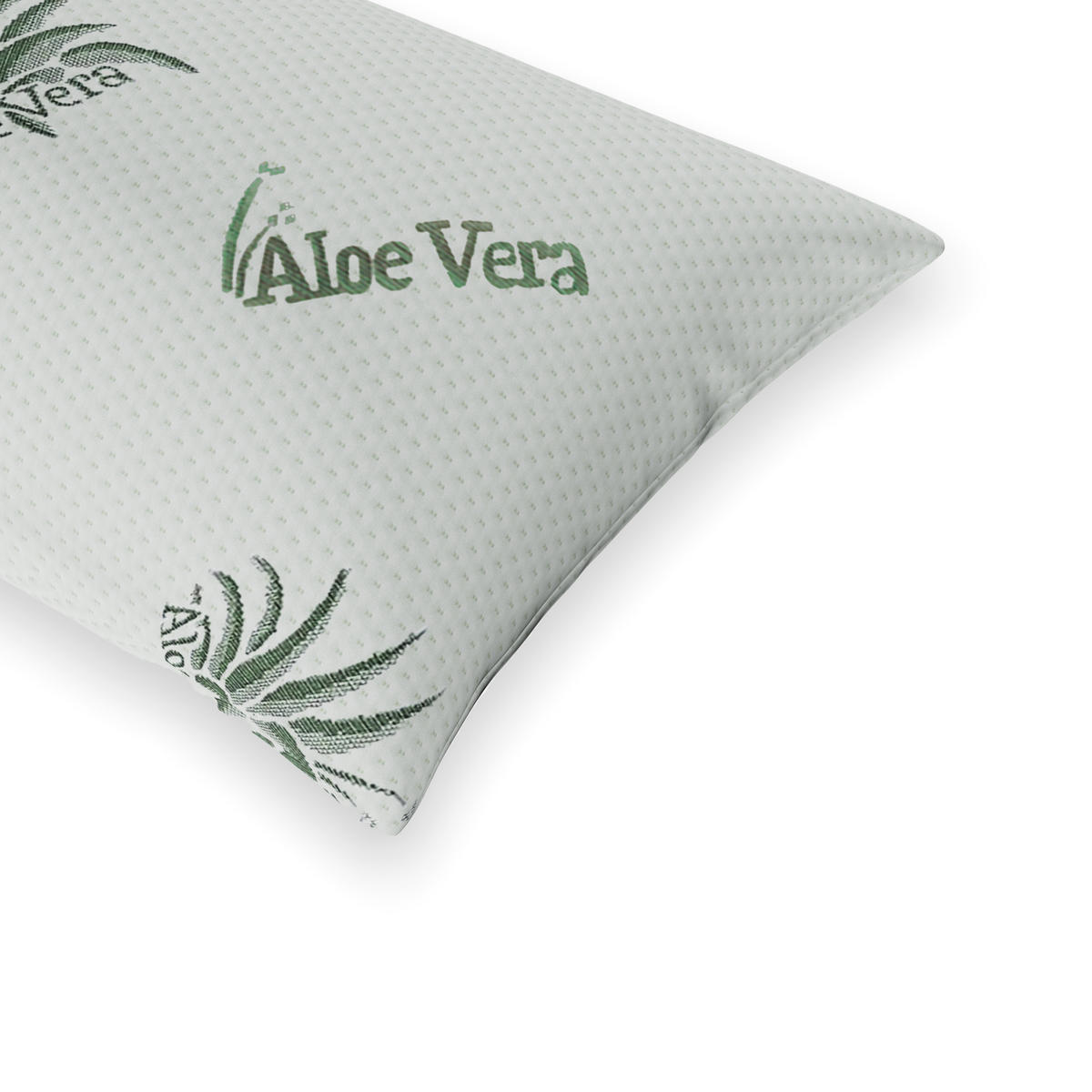 KISSEN MEMORYFOAM mit Aloe Vera Bezug 40X80 - Weiß, Textil (40/80cm) - Schlaftroll