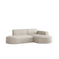 ECKSOFA Palma Xs In Scala - Beige, Holzwerkstoff/Textil (236/165cm) - Fun Möbel