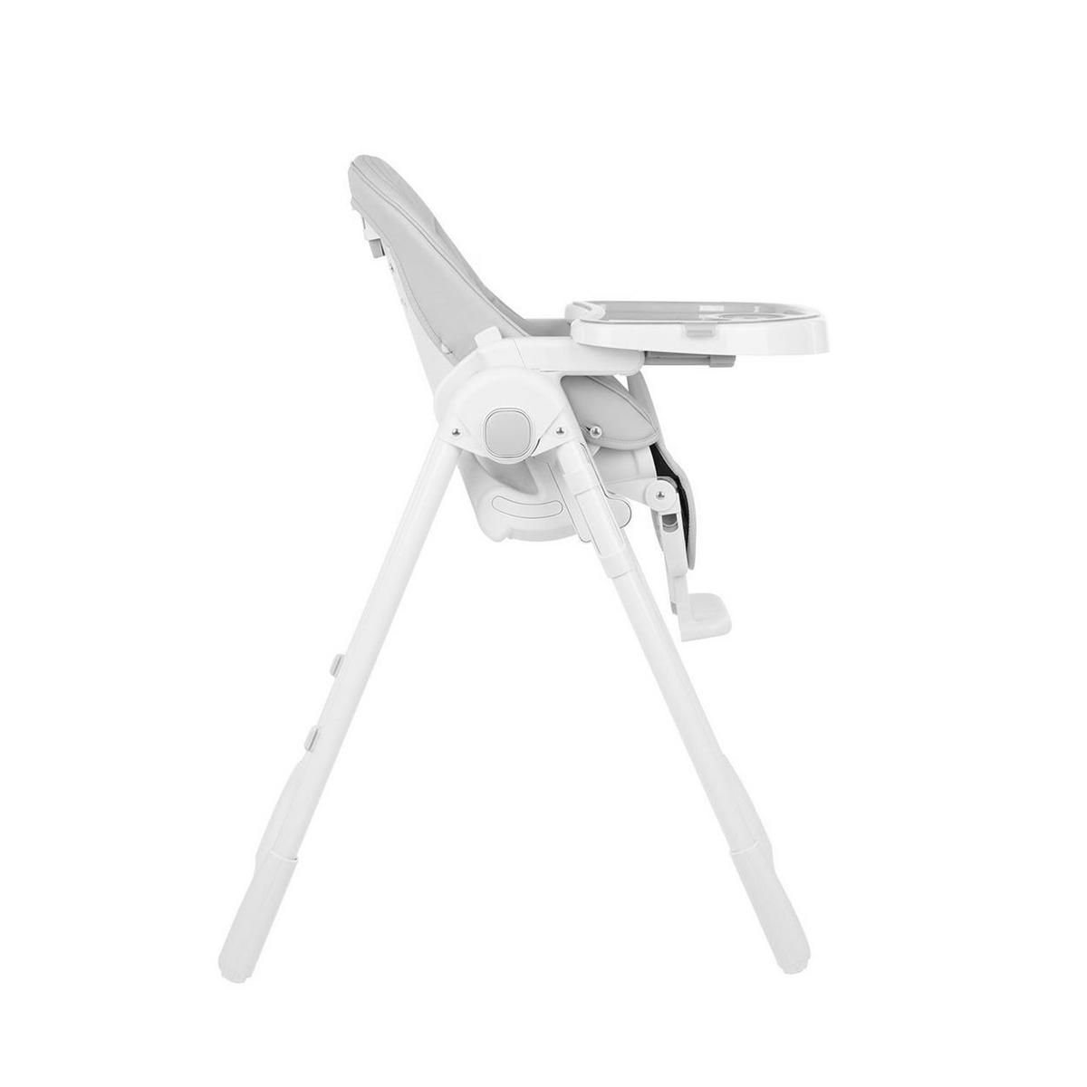 HOCHSTUHL Pastello grau klappbar verstellbar Becherfassung Tisch abnehmbar - Grau, Metall (53/66/70cm) - Kikka boo